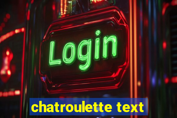 chatroulette text